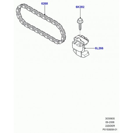 Land rover chaine de distribution Evoque (LR000663)