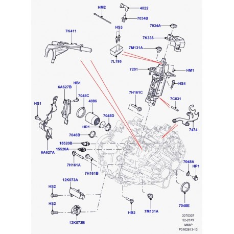 Land rover bague d'etancheite Evoque (LR000771)