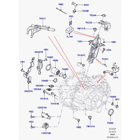 Land rover interrupteur phare de recul Discovery Sport,  Freelander 2,  Evoque (LR000774)