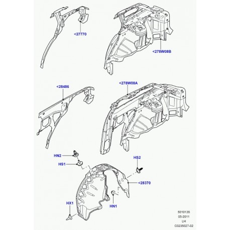 Land rover vis avec rondelle Evoque (LR002162)