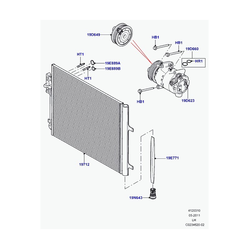 Commander filtre climatiseur Discovery Sport, Freelander 2, Evoque