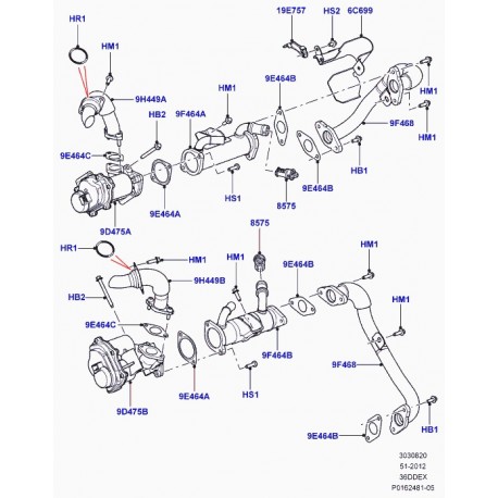 Land rover rondelle de joint (LR003828)