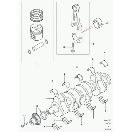 Land rover vis speciale Defender 90, 110, 130 (LR004385)