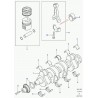 piston avec axe et segments Defender 90, 110, 130