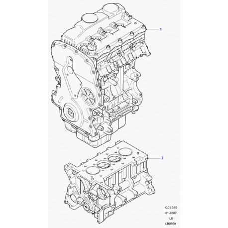 Land rover groupe embielle Defender 90, 110, 130 (LR004452)