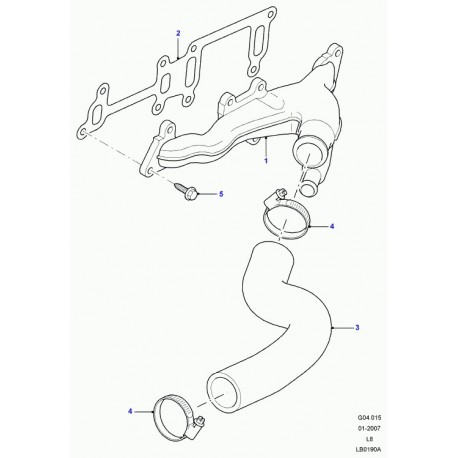 Land rover collecteur a eau Defender 90, 110, 130 (LR004461)