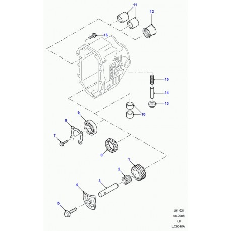Land rover aiguille de roulement Defender 90, 110, 130 (LR004990)