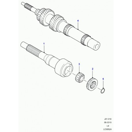 Land rover roulement a aiguilles Defender 90, 110, 130 (LR005029)