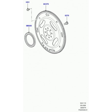 Land rover roue dentee-calage de vilebrequin Discovery 3, Range L322, Sport (LR005254)