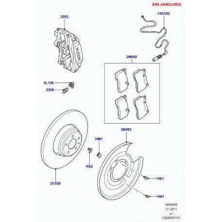 Land rover boitier Range L322 (LR005759)