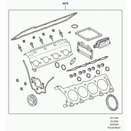 Land rover jeu de joints-revision de moteur Range Sport (LR006635)