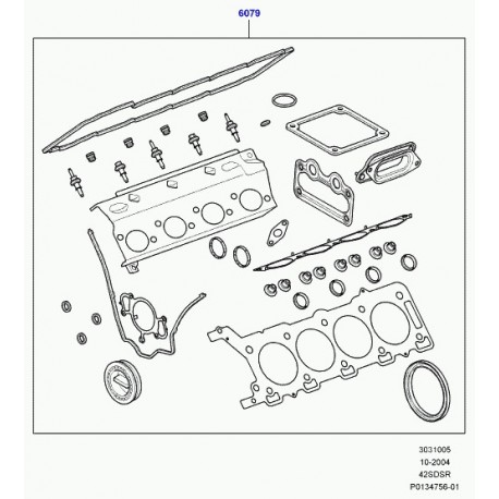 Land rover jeu de joints-revision de moteur Range Sport (LR006635)