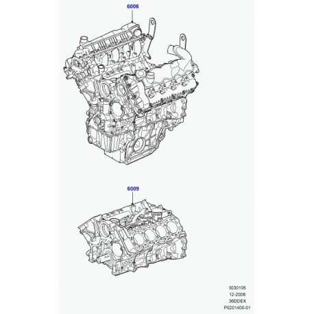 Land rover moteur de service Range L322 (LR006676)