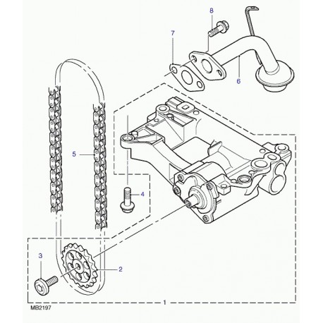 Land rover pompe à huile Freelander 1 (LR006805)