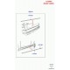 Land rover moulure exterieure porte Discovery 3 (LR006880)