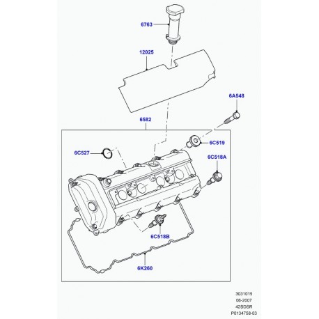 Land rover couvercle av-culasse Range Sport (LR007654)