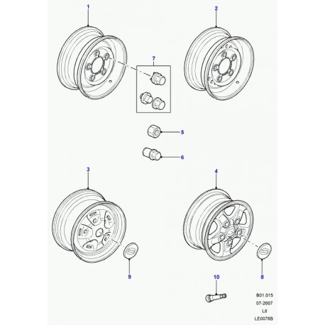 Land rover elge Defender 90, 110, 130 (LR008758)