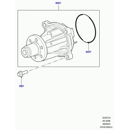 Land rover pompe à eau Range L322,  Sport (LR008863)