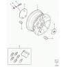 support roue de secours Defender 90, 110, 130