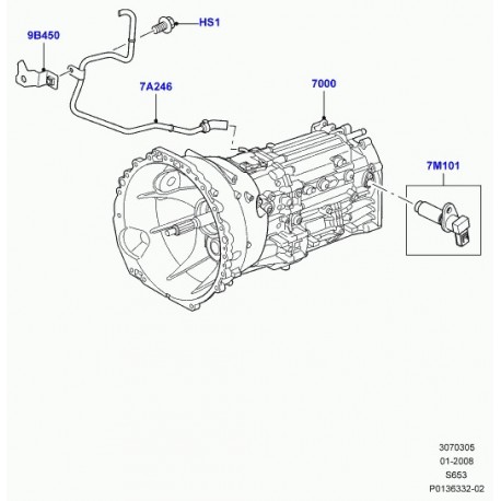 Land rover boite de vitesses reconditionne Discovery 3 (LR008908)
