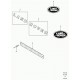 embleme plastique" ROVER" Defender 90, 110, 130