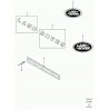 embleme plastique" ROVER" Defender 90, 110, 130