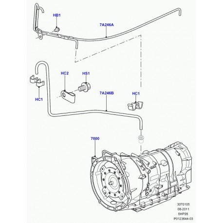 Land rover boite de vitesses automatique Discovery 3, Range Sport (LR009427)