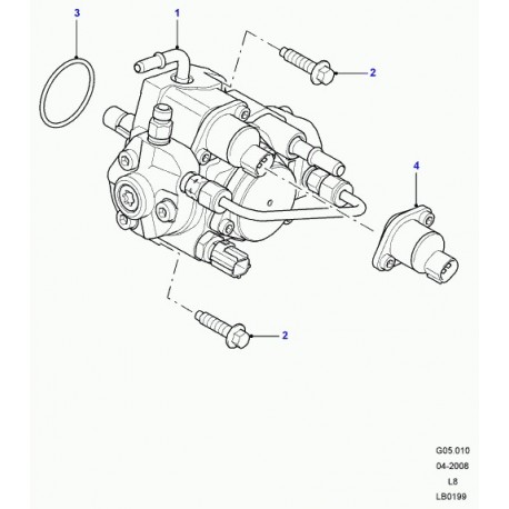 Land rover pompe d'injection Defender 90, 110, 130 (LR009587)