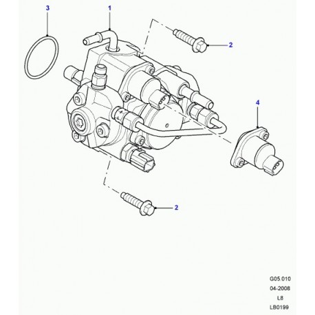 Land rover pompe à injection reconditionnee  Defender 90, 110, 130 (LR010210)