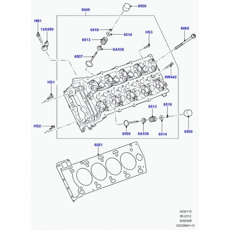 Land rover coupelle de ressort de soupape Range Sport (LR010702)