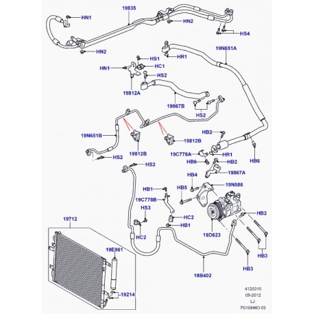 Land rover agrafe Range L322 (LR010835)