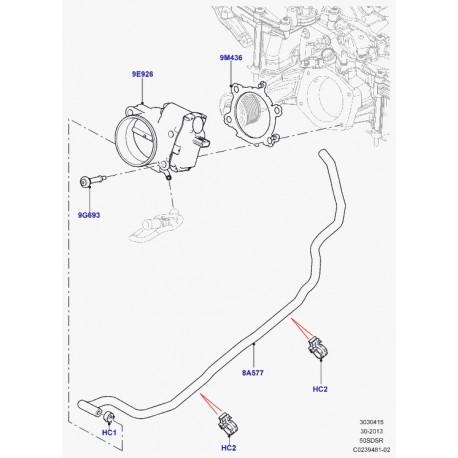 Land rover agrafe Range Sport (LR011221)