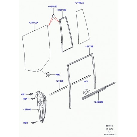 Land rover leve-glace Range L322 (LR011323)