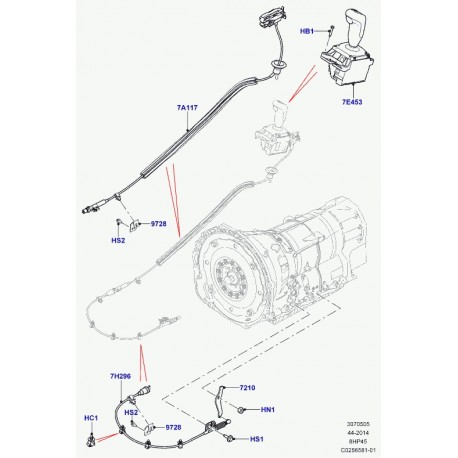 Land rover agrafe Range L405,  Sport (LR011519)