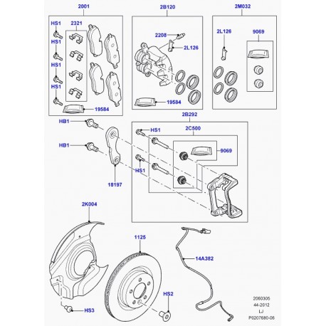 Land rover tole de protection Range L322 (LR011722)