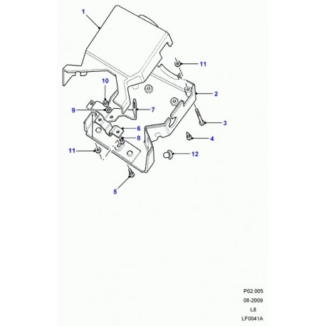 Land rover entretoise Defender 90, 110, 130 (LR012460)