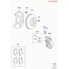 etrier frein ss plaq. porte garnit. Discovery 3, 4