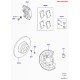 etrier avec plaquettes-avant Discovery 3, 4