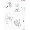 etrier avec plaquettes-avant Discovery 3, 4