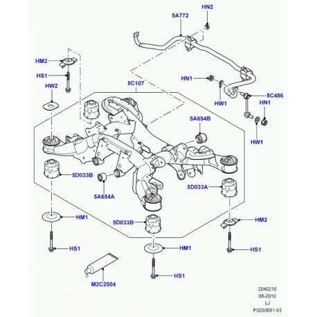 Land rover huile lubrifiant Range L322 (LR012582)