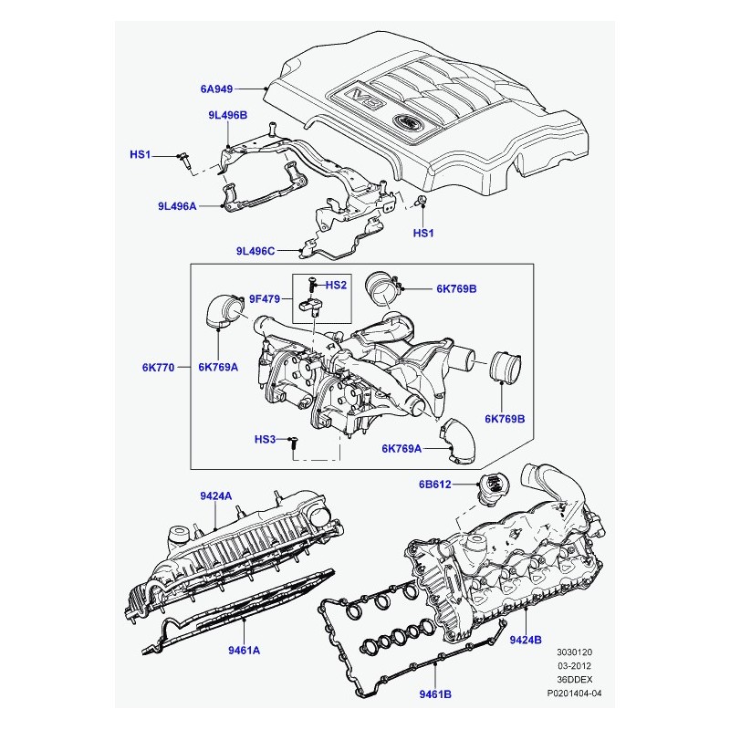 Insonorisant de capot moteur de RANGE ROVER SPORT jusqu'à 2012 inclus -  Best of LAND