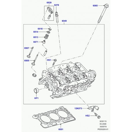 Land rover joint de culasse Discovery 4, 5, Range Sport (LR013070)