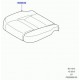 Land rover coussin de siege Discovery 3 (LR013198)