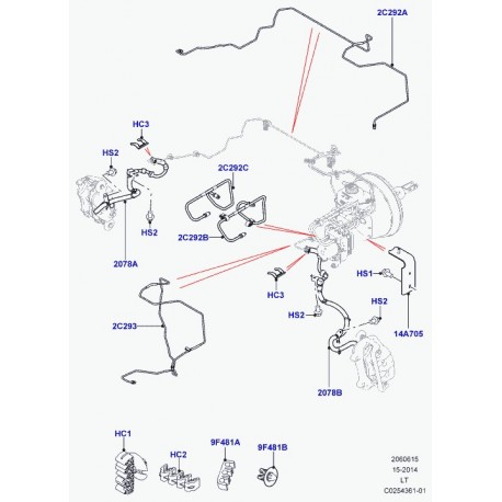 Land rover agrafe Discovery 3, Range Sport (LR013734)