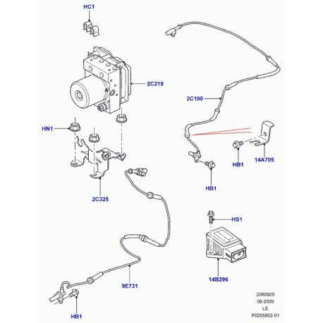 Land rover sonde ordinateur de bord Discovery 3, 4 (LR013783)