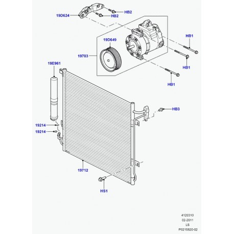 Land rover compresseur Discovery 3 (LR013841)