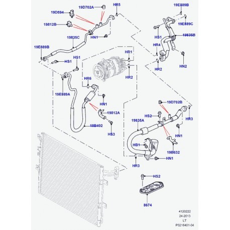 Land rover agrafe Range Sport (LR013850)