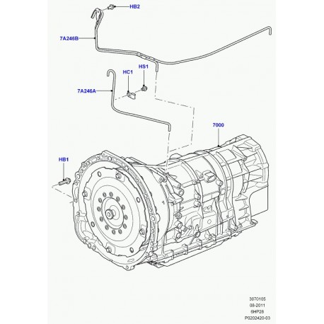 Land rover reniflard transmission Range Sport (LR013920)
