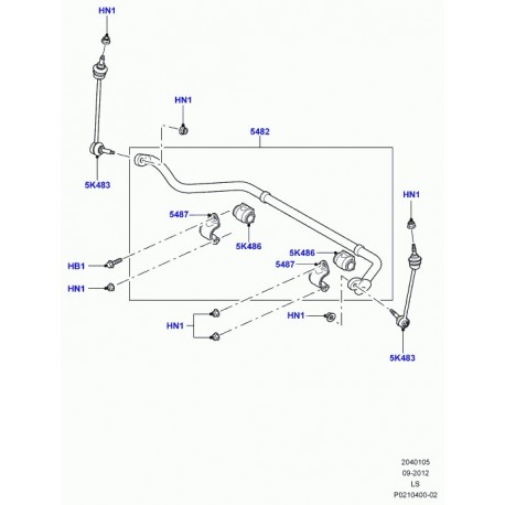 Land rover piece de jonction Discovery 3 (LR014145)