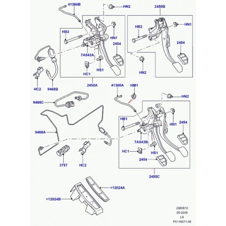 Land rover tuyau embrayage Discovery 3 (LR014292)